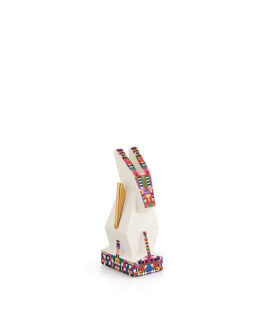 Alessi Statuina Asinello Donkey porcellana con decalcomanie oro 24K multicolore - Elena Salmistraro