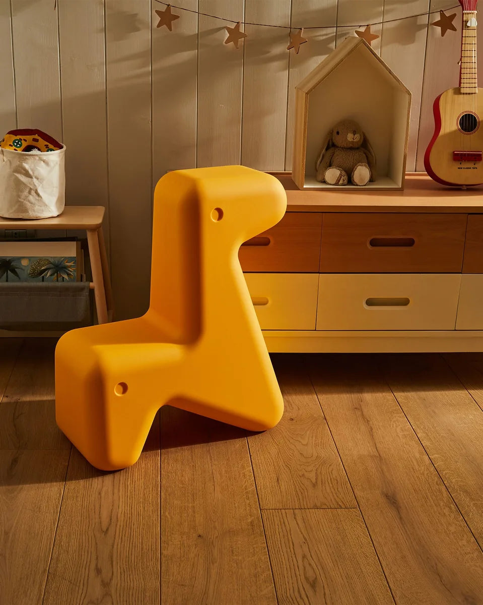 Alessi - Chaise design pour enfant « Doraff » en polyéthylène rouge