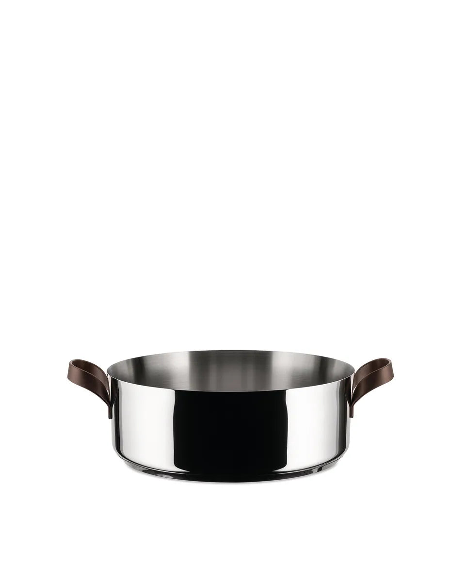Alessi casseruola Edo in acciaio inox 18/10 marrone, design Patricia Urquiola