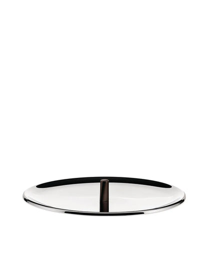 Alessi coperchio Edo acciaio inossidabile marrone 24 cm design italiano