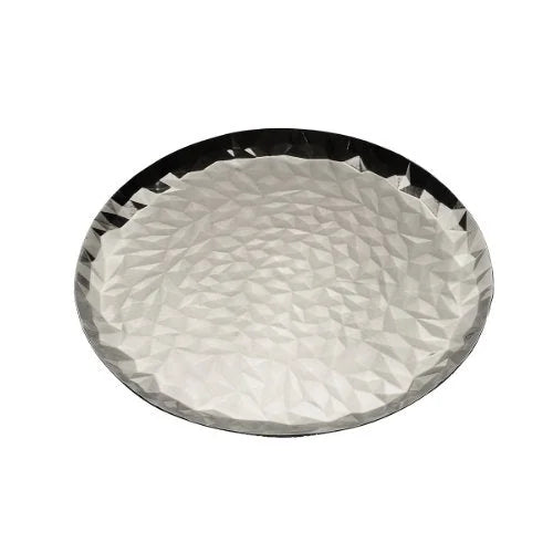 Alessi vassoio rotondo Joy acciaio colorato 40cm design Claudia Raimondo