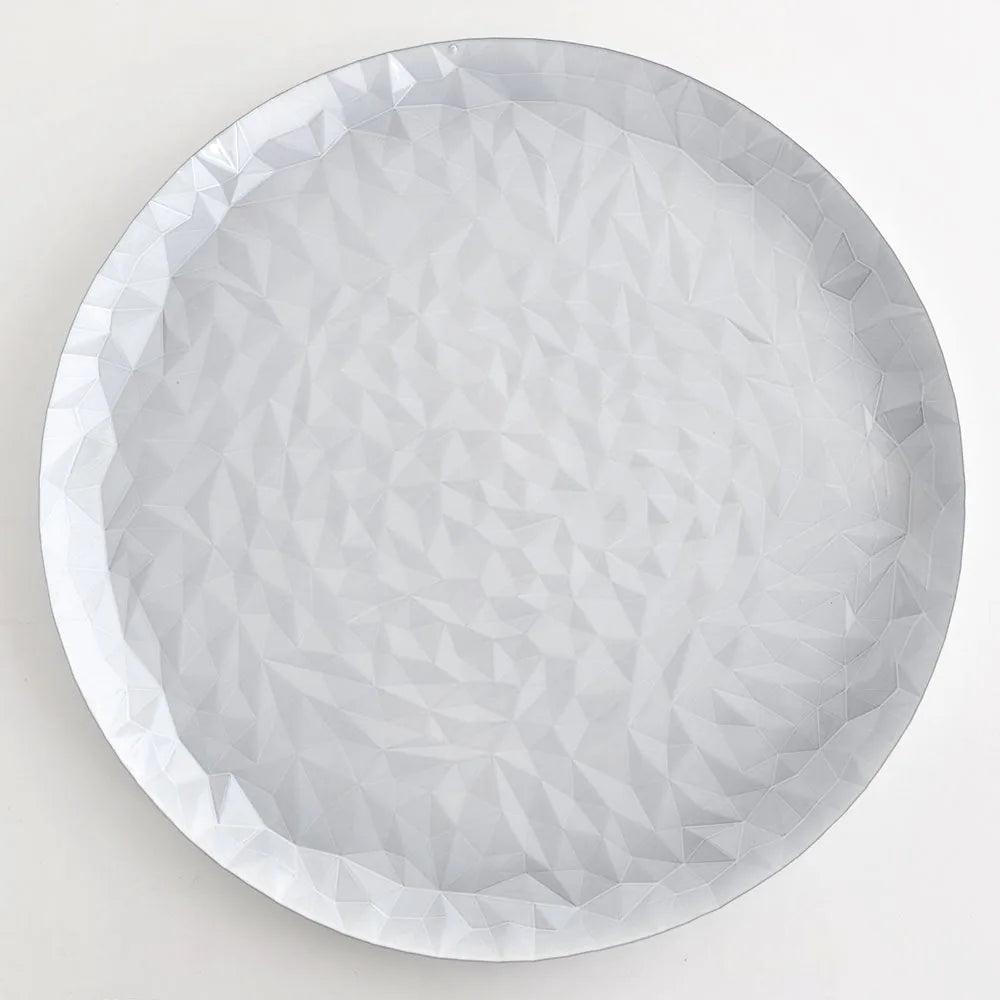 Alessi vassoio rotondo Joy acciaio colorato 40cm design Claudia Raimondo