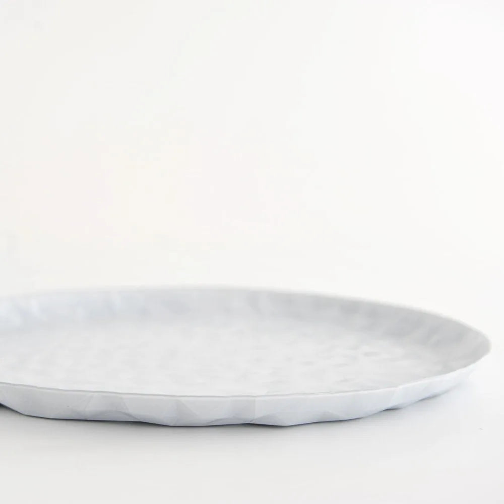Alessi vassoio rotondo Joy acciaio colorato 40cm design Claudia Raimondo
