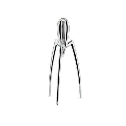 Alessi Spremiagrumi Juicy Salif alluminio Philippe Starck argento e bianco