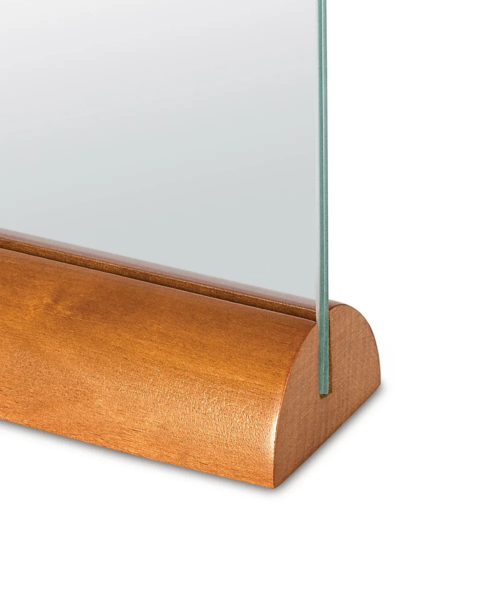 Alessi Portafoto in vetro e legno di betulla - design Kuno Prey