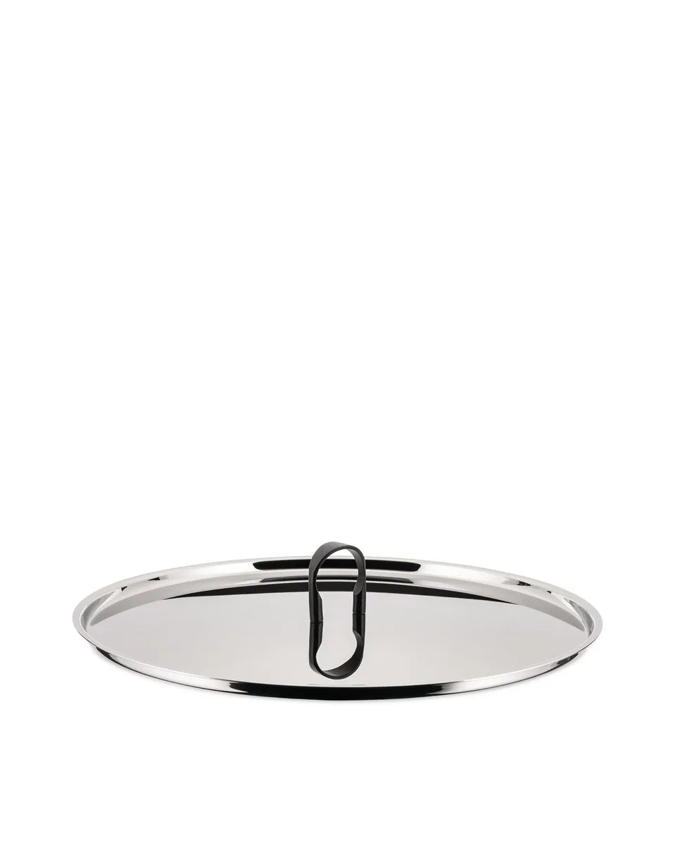 Alessi Coperchio La Cintura di Orione acciaio inox lucido diametro 24 cm design Richard Sapper