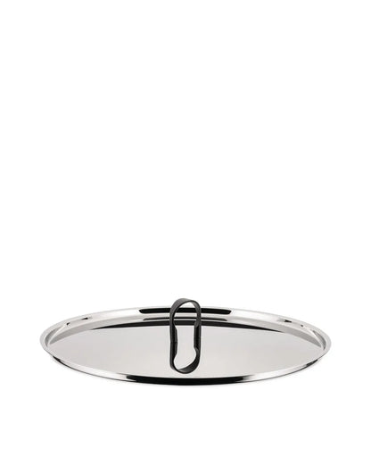 Alessi Coperchio La Cintura di Orione acciaio inox lucido diametro 24 cm design Richard Sapper