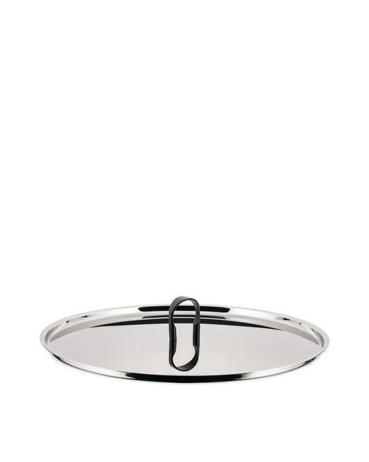 Alessi Coperchio La Cintura di Orione acciaio inox lucido diametro 24 cm design Richard Sapper