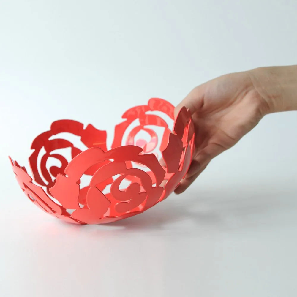 Alessi Fruttiera La Rosa acciaio inox 18/10 lucidato a specchio