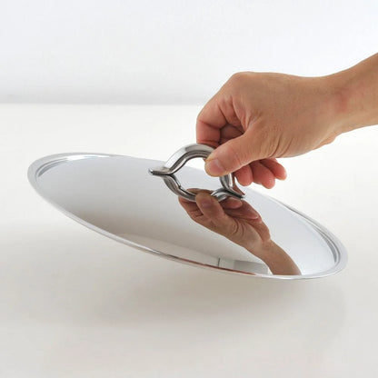 Alessi coperchio Mami in acciaio inossidabile lucido, diametro 16 cm