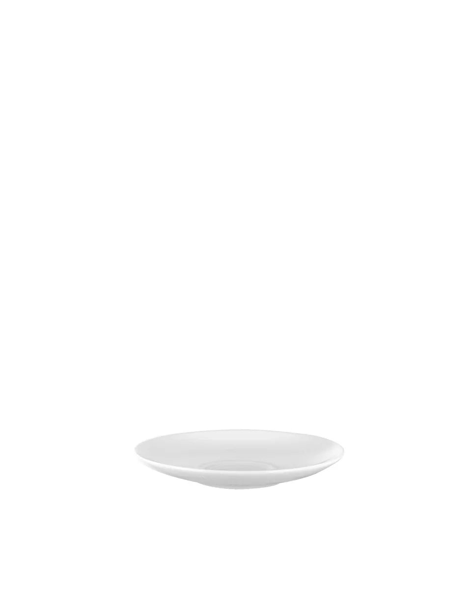 Alessi Mami sottotazza caffè porcellana bianca design Giovannoni