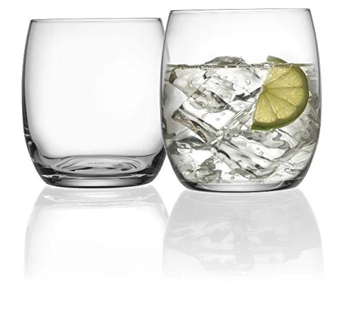 Alessi Set 2 Bicchieri Acqua Mami 300ml in vetro trasparente - Design Stefano Giovannoni