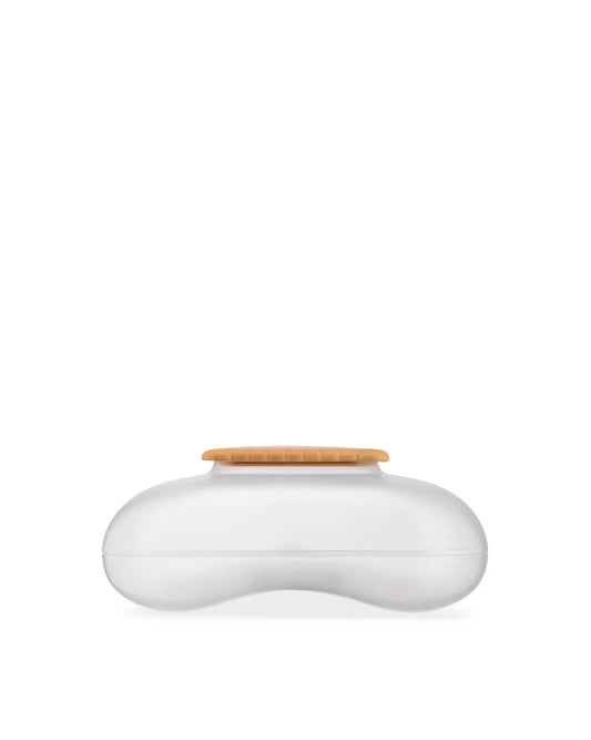 Alessi Mary Biscuit biscottiera in resina termoplastica azzurra con coperchio e maniglia a forma di biscotto