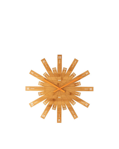 Alessi orologio da parete legno bambù design Michele De Lucchi