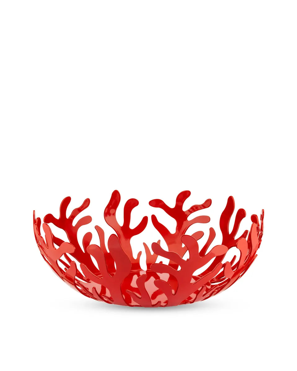 Alessi Fruttiera Mediterraneo in acciaio colorato verde, design di Emma Silvestris