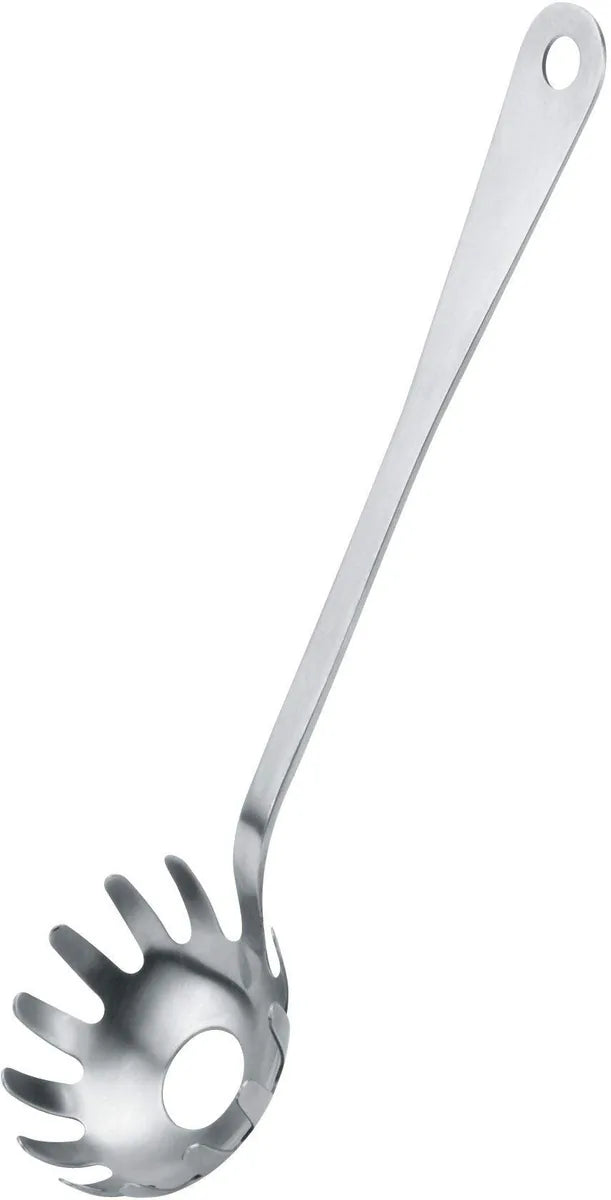 Alessi mestolo spaghetti acciaio satinato design Jasper Morrison JM19