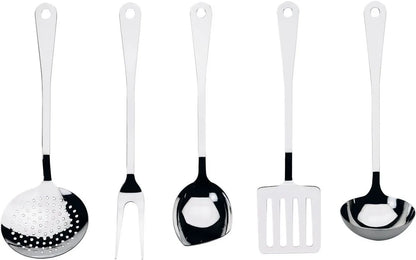 Alessi mestolo spaghetti acciaio satinato design Jasper Morrison JM19