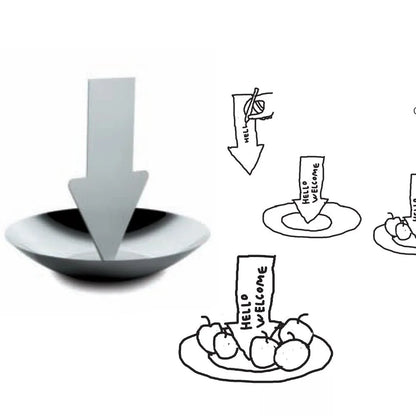 Alessi fruttiera acciaio inox design Martí Guixé - tavola e decor