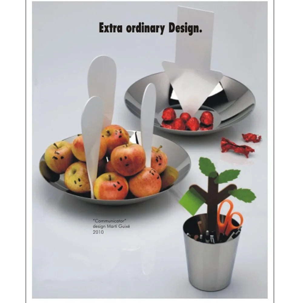 Alessi fruttiera acciaio inox design Martí Guixé - tavola e decor
