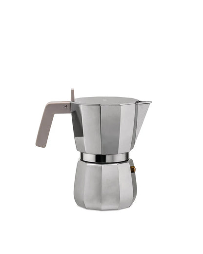 Alessi caffettiera espresso 6 tazze DC06/6 alluminio grigio design Chipperfield