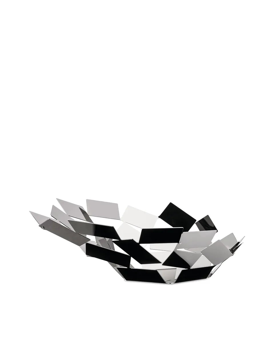 Alessi Cestino per Servire MT03 W acciaio colore grigio