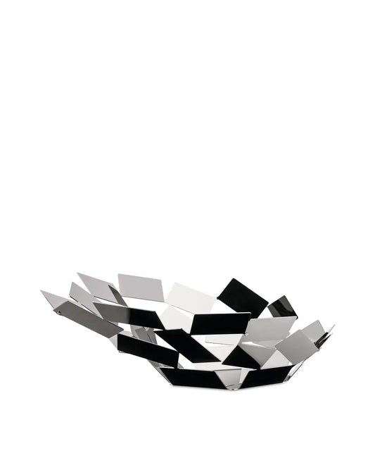 Alessi Cestino per Servire MT03 W acciaio colore grigio