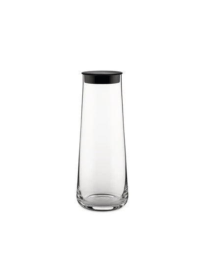 Alessi Caraffa con Tappo Silicone vetro cristallino trasparente 110 cl design Fukasawa