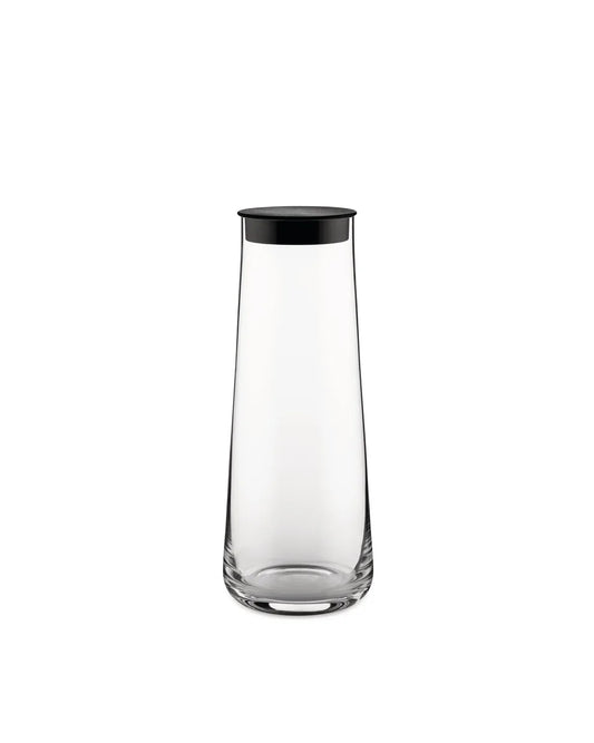 Alessi Caraffa con Tappo Silicone vetro cristallino trasparente 110 cl design Fukasawa