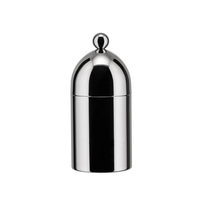 Alessi Officina zuccheriera con cucchiaino in acciaio inox lucido, design Aldo Rossi