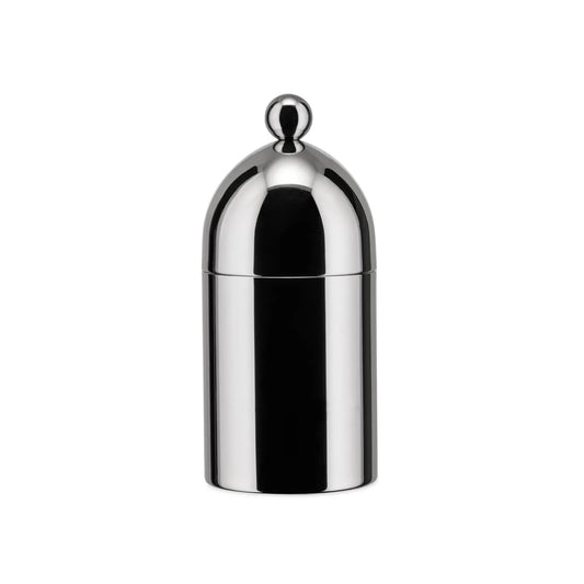 Alessi Officina zuccheriera con cucchiaino in acciaio inox lucido, design Aldo Rossi