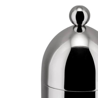 Alessi Officina zuccheriera con cucchiaino in acciaio inox lucido, design Aldo Rossi