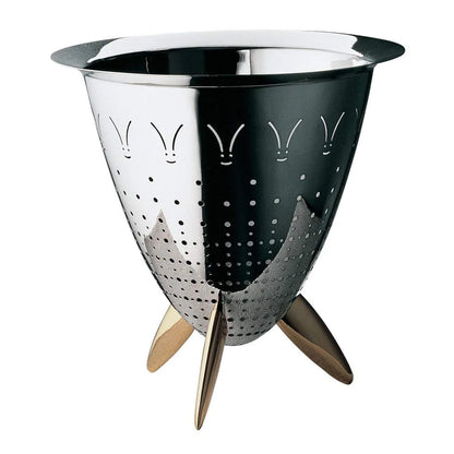 Alessi Scolatoio Officina acciaio inossidabile satinato design Philippe Starck