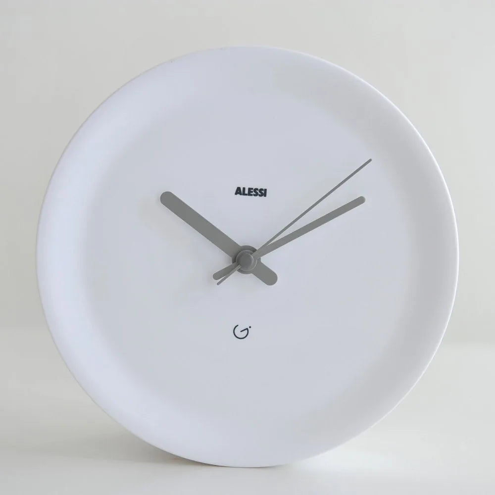 Alessi Ora orologio da parete angolare resina design Giulio Iacchetti