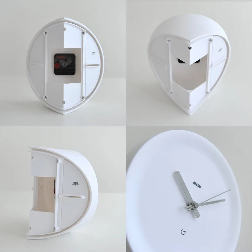 Alessi Ora orologio da parete angolare resina design Giulio Iacchetti