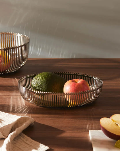 Alessi - Coupe à fruits ovale en acier inoxydable 26 cm