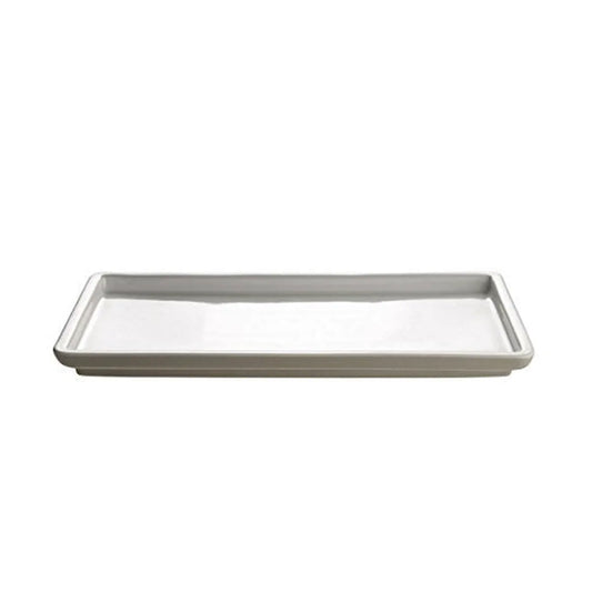 Alessi piatto da portata acciaio inossidabile design Jasper Morrison 30x24 cm