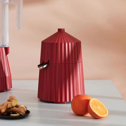 Alessi Spremiagrumi Elettrico Plissé resina termoplastica design Michele De Lucchi