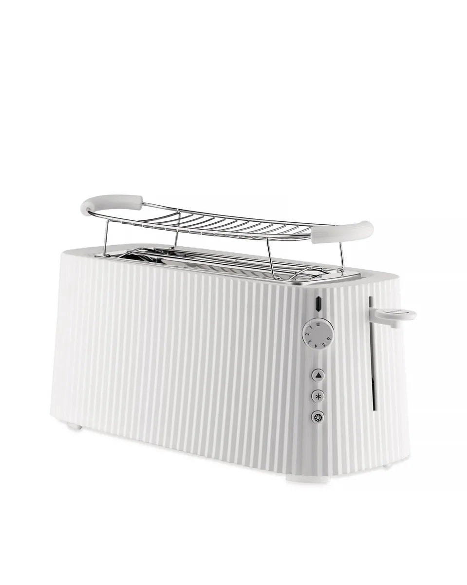 Alessi Tostapane Plissé resina termoplastica bianco design Michele De Lucchi