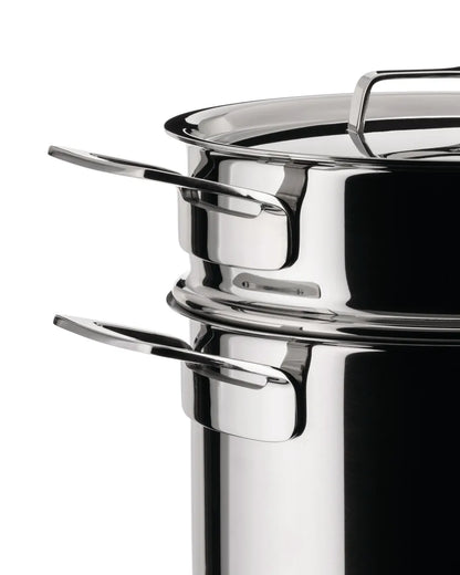 Alessi - Service à pâtes « Pots&amp;Pans » en acier inoxydable