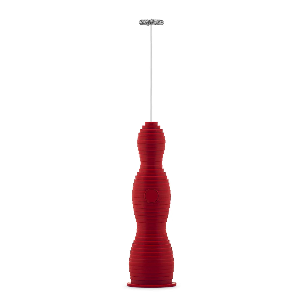 Alessi Frullino Montalatte Pulcina in resina termoplastica rosso - Design Michele De Lucchi