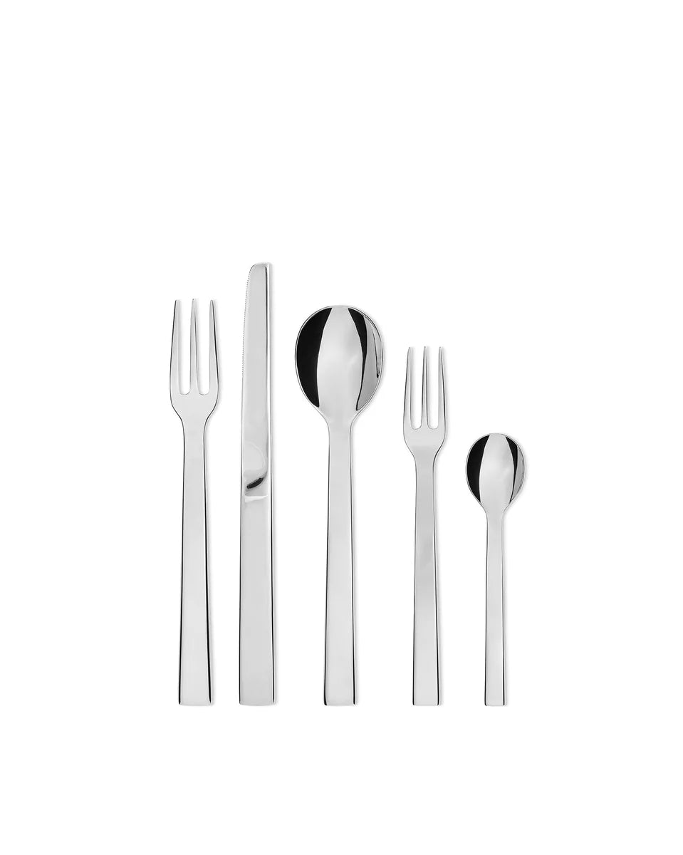 Alessi Santiago servizio posate acciaio inossidabile design David Chipperfield