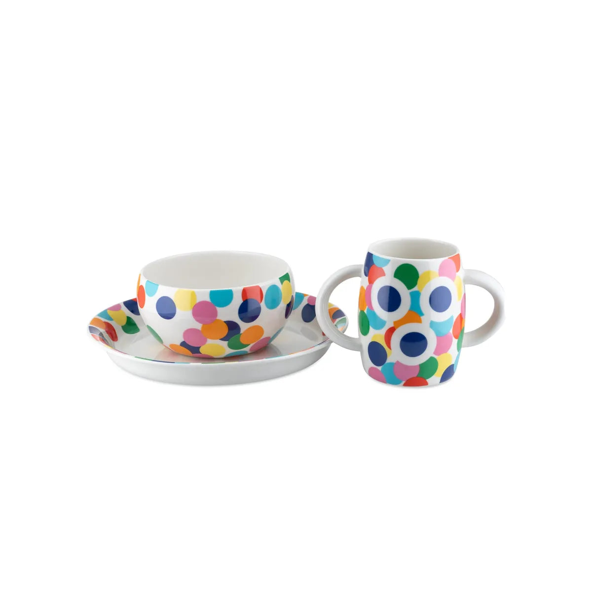 Alessi Set da Tavola Bambino fine bone china, collezione Alessini Proust di Alessandro Mendini