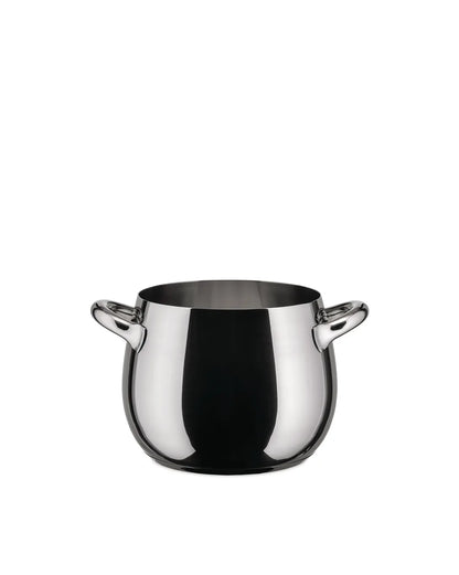 Alessi pentola con coperchio Mami 1.3L alluminio color argento design Giovannoni