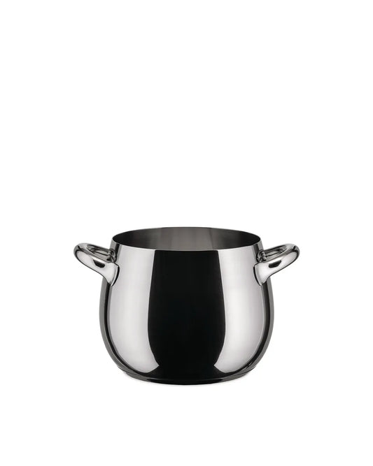 Alessi pentola con coperchio Mami 1.3L alluminio color argento design Giovannoni