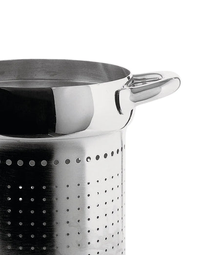 Alessi - Perforated Pasta Basket "Mami" in Stainless Steel