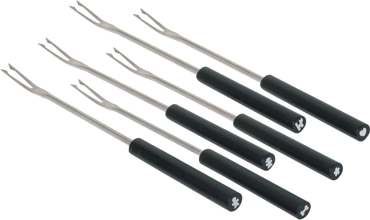 Alessi Set 6 Forchette Mami acciaio inossidabile nero design Giovannoni