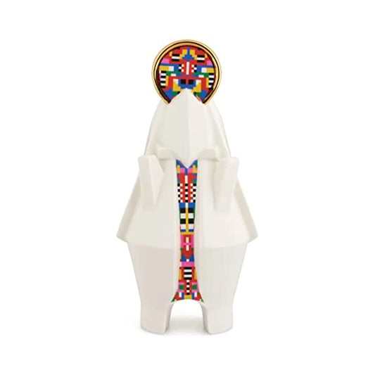 Alessi statuina porcellana Madonna presepe design Elena Salmistraro