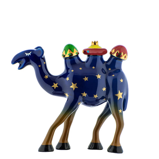 Alessi statuina presepe Trin porcellana multicolore - design natalizio
