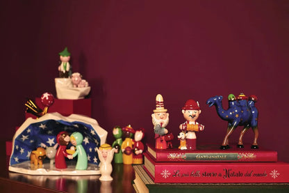 Alessi statuina presepe Trin porcellana multicolore - design natalizio