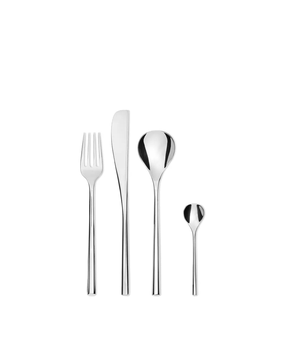 Alessi servizio posate 24 pezzi acciaio inossidabile design Toyo Ito